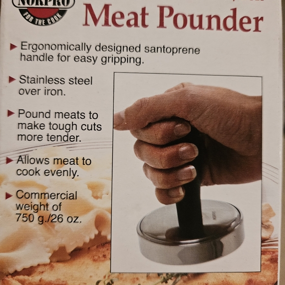 Norpro Ultimate Meat Pounder Stainless Steel - Picture 2 of 2